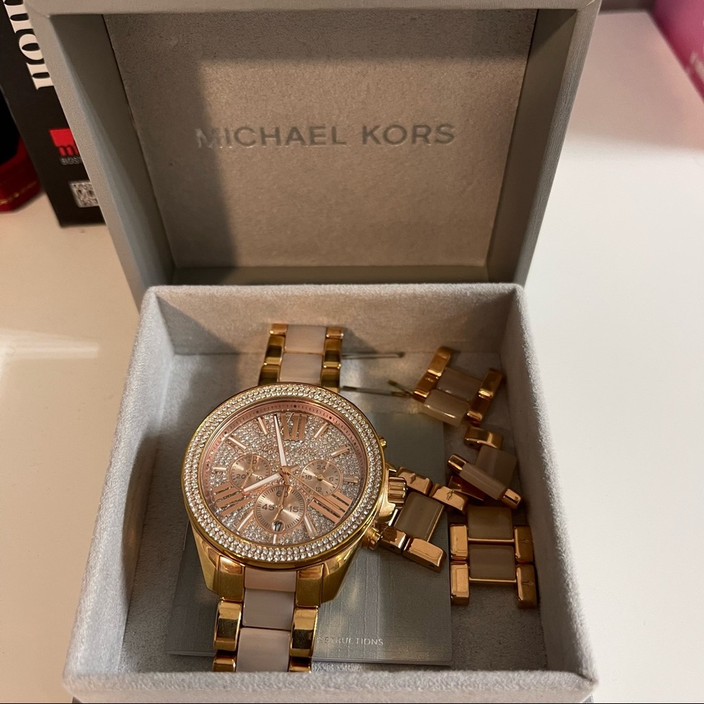 Michael Kors Crystal Rosegold Watch